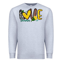 Heather Grey love summer lemon Premium Sweatshirt - Zillion Design Studio