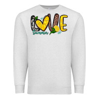 Oatmeal Heather love summer lemon Premium Sweatshirt - Zillion Design Studio