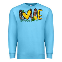 Ocean Blue love summer lemon Premium Sweatshirt - Zillion Design Studio