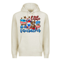 Oatmeal Heather little miss firecracker Premium Hoodie - AdoDesignShop