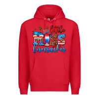 Red little miss firecracker Premium Hoodie - AdoDesignShop