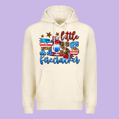 Little Miss Firecracker Premium Hoodie Designed By Adodesignshop