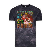 Cloud Black western life is better on the farm Vintage Tee - Artiststas