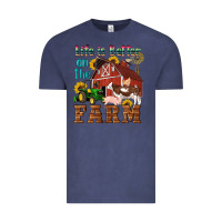 Vintage Denim western life is better on the farm Vintage Tee - Artiststas