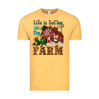 Vintage Mustard western life is better on the farm Vintage Tee - Artiststas