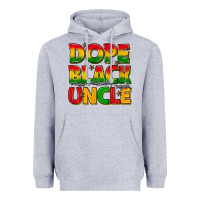 Heather Grey dope black uncle with stars Heavyweight Hoodie - texasbilliewilder