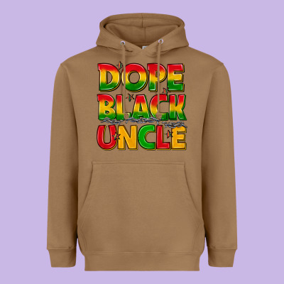 Dope Black Uncle With Stars Heavyweight Hoodie Designed By Texasbilliewilder
