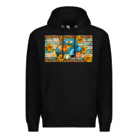 Black Fall truck sunflowers Premium Hoodie - Artiststas