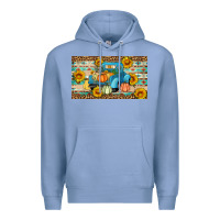 Colony Blue Fall truck sunflowers Premium Hoodie - Artiststas