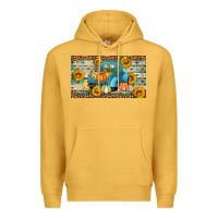 Mustard Fall truck sunflowers Premium Hoodie - Artiststas