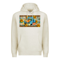 Oatmeal Heather Fall truck sunflowers Premium Hoodie - Artiststas