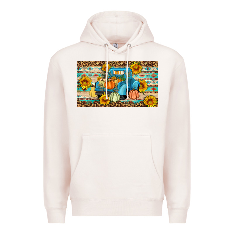 Fall Truck Sunflowers Premium Hoodie by Artiststas | Teevron