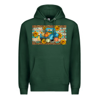 Sports Green Fall truck sunflowers Premium Hoodie - Artiststas