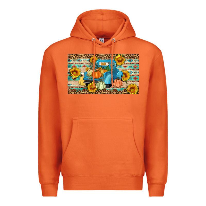 Fall Truck Sunflowers Premium Hoodie by Artiststas | Teevron