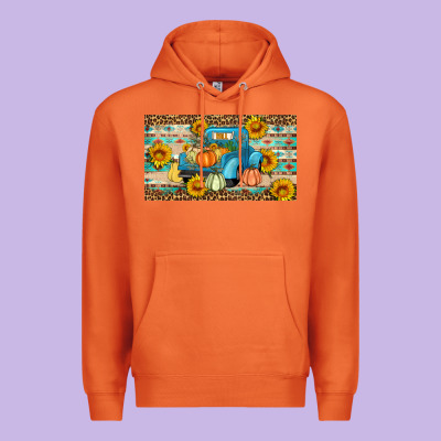 Fall Truck Sunflowers Premium Hoodie Designed By Artiststas