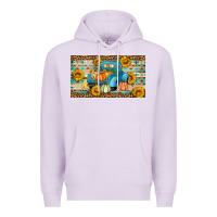 Lilac Fall truck sunflowers Premium Hoodie - Artiststas