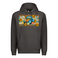 Smoke Fall truck sunflowers Premium Hoodie - Artiststas