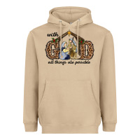 Mushroom With God All Things Are Possible Heavyweight Hoodie - RanaPortraitStore