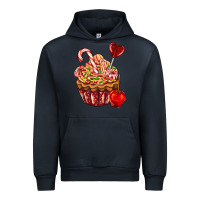Navy Christmas candy cupcake Urban Hoodie - AdoDesignShop