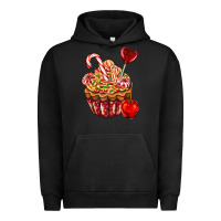 Pigment Black Christmas candy cupcake Urban Hoodie - AdoDesignShop