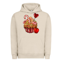 Pigment French Oak Christmas candy cupcake Urban Hoodie - AdoDesignShop