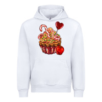 White Christmas candy cupcake Urban Hoodie - AdoDesignShop