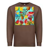 Chestnut fruits tie dye seamless pattern Premium Sweatshirt - Zillion Design Studio