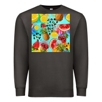 Smoke fruits tie dye seamless pattern Premium Sweatshirt - Zillion Design Studio