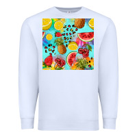 Fruits Tie Dye Seamless Pattern Premium Sweatshirt | Teevron