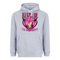 Heather Grey keep on talking yourself im not pretty Heavyweight Hoodie - texasbilliewilder