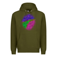 Army Green halloween leopard patch 1 Premium Hoodie - BundleAndBundleShop