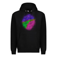 Black halloween leopard patch 1 Premium Hoodie - BundleAndBundleShop
