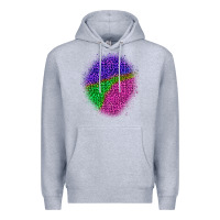 Heather Grey halloween leopard patch 1 Premium Hoodie - BundleAndBundleShop