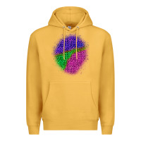 Mustard halloween leopard patch 1 Premium Hoodie - BundleAndBundleShop