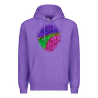 Purple halloween leopard patch 1 Premium Hoodie - BundleAndBundleShop