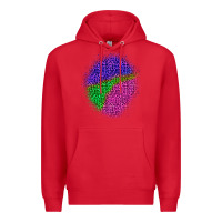 Red halloween leopard patch 1 Premium Hoodie - BundleAndBundleShop