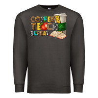Smoke coffee teach repeat Premium Sweatshirt - texasbilliewilder