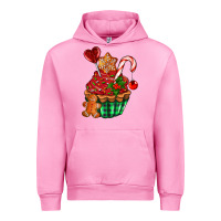 Fuchsia Pink christmas cupcake Urban Hoodie - AdoDesignShop