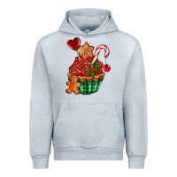 Heather Grey christmas cupcake Urban Hoodie - AdoDesignShop