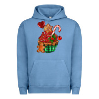 Pigment Pebble Blue christmas cupcake Urban Hoodie - AdoDesignShop