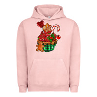 Pigment Salmon christmas cupcake Urban Hoodie - AdoDesignShop