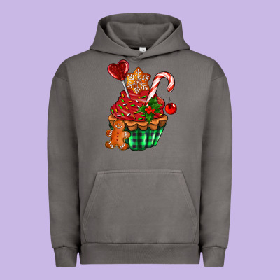 Christmas Cupcake Urban Hoodie Designed By Adodesignshop