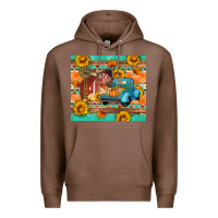 Chestnut Farm life fall barn and truck Premium Hoodie - Artiststas