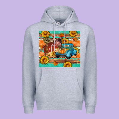 Farm Life Fall Barn And Truck Premium Hoodie Designed By Artiststas