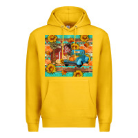 Lemon Farm life fall barn and truck Premium Hoodie - Artiststas