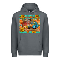 Rock Farm life fall barn and truck Premium Hoodie - Artiststas