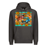 Smoke Farm life fall barn and truck Premium Hoodie - Artiststas