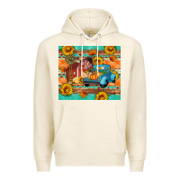 Tofu Farm life fall barn and truck Premium Hoodie - Artiststas
