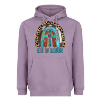 Lavender He Is Risen Heavyweight Hoodie - RanaPortraitStore