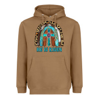 Toasted Coconut He Is Risen Heavyweight Hoodie - RanaPortraitStore